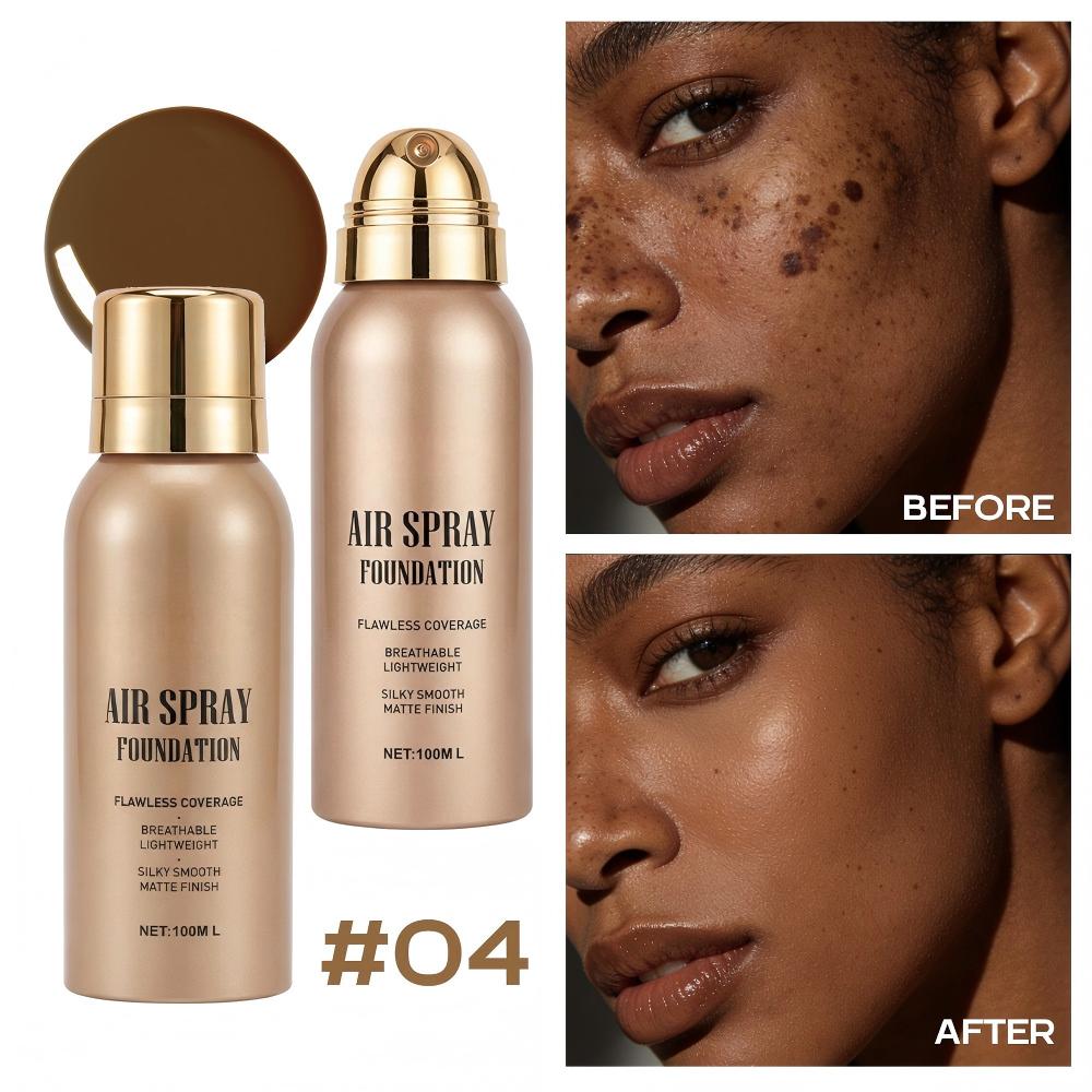 💦Base de maquillaje en spray Flawless Air, resistente al agua | Maquillaje con aerógrafo de larga duración, resistente al sudor y con cobertura modulable. ✨