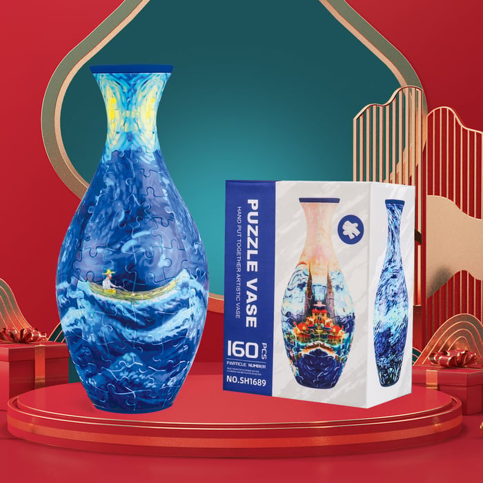 🔥Early Christmas sale 80% off 💐🧩✨3D Art Puzzle Vase