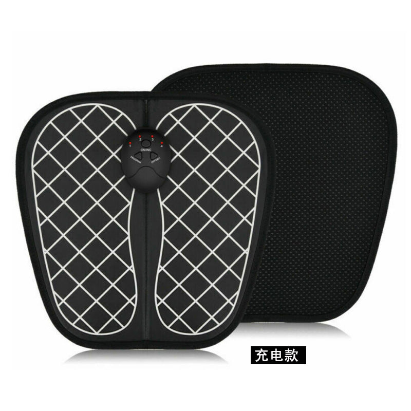 Foot Massager Pad for Pain Plantar Relief, Muscle Relaxation, Foldable Legs & Feet Massager Pad with 8 Modes, 19 Levels