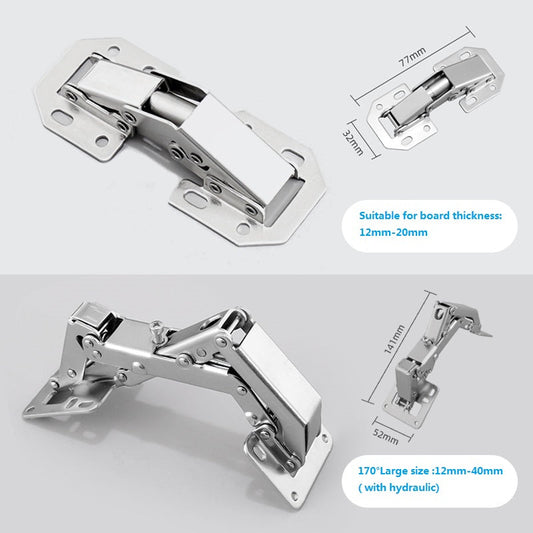 🔥Christmas sale is ending soon🔥Easy installation of bridge-shaped door hinges -Cabinet hinges