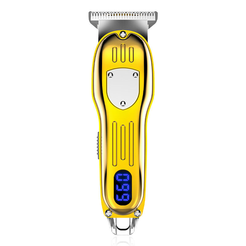 LCD Digital Display Retro Oil Head Electric Hair Clipper