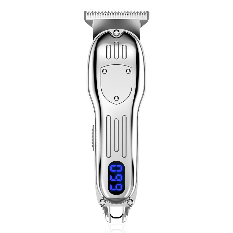 LCD Digital Display Retro Oil Head Electric Hair Clipper