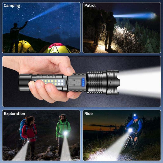 🔥Christmas sales🎄🎁Long-range White Laser Ultra-bright Flashlight