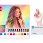 🌈12-Color Temporary Hair Chalk Applicator Set