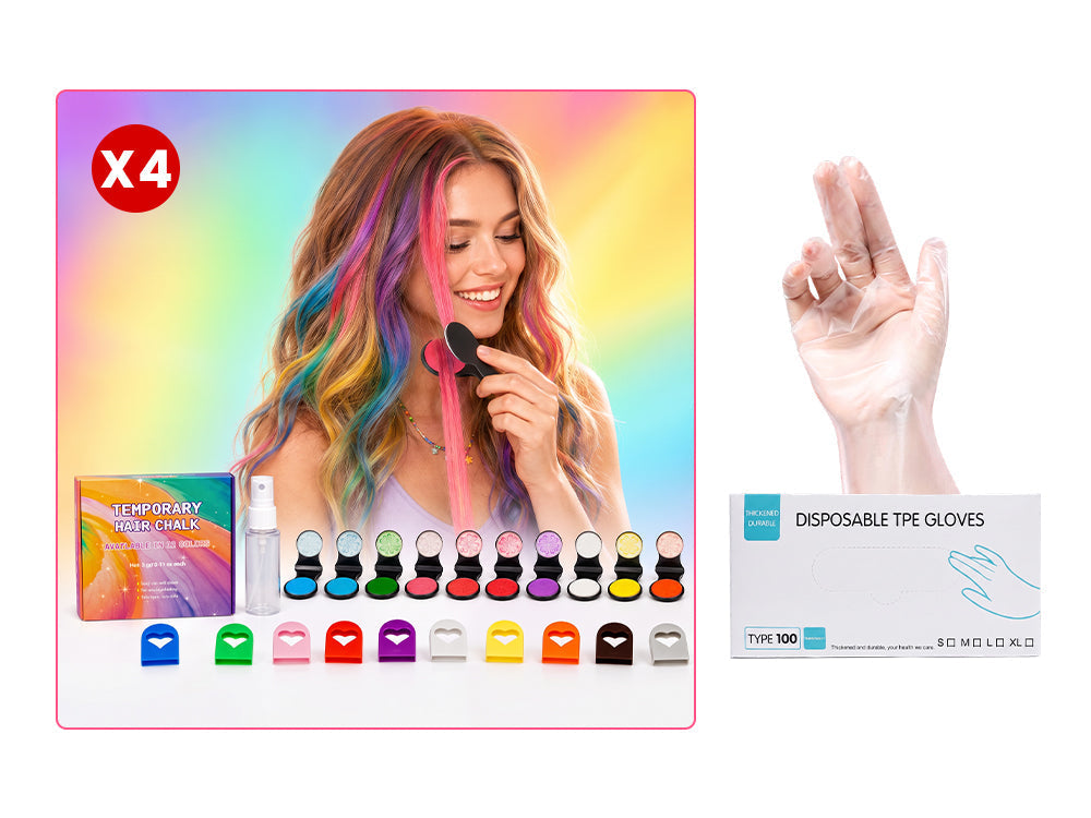 🌈12-Color Temporary Hair Chalk Applicator Set