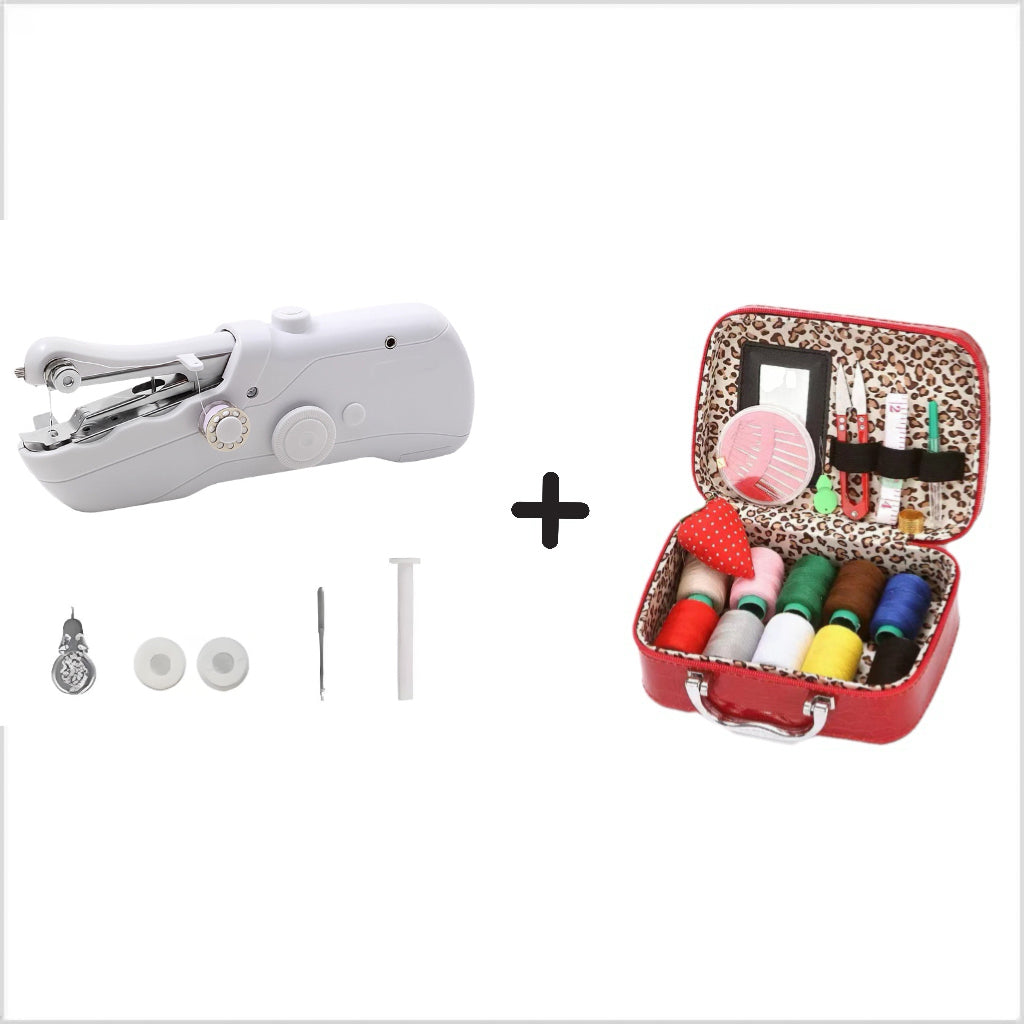 🧵 Mini máquina de coser eléctrica: ligera y portátil. &  ¡Fácil de usar! ✨