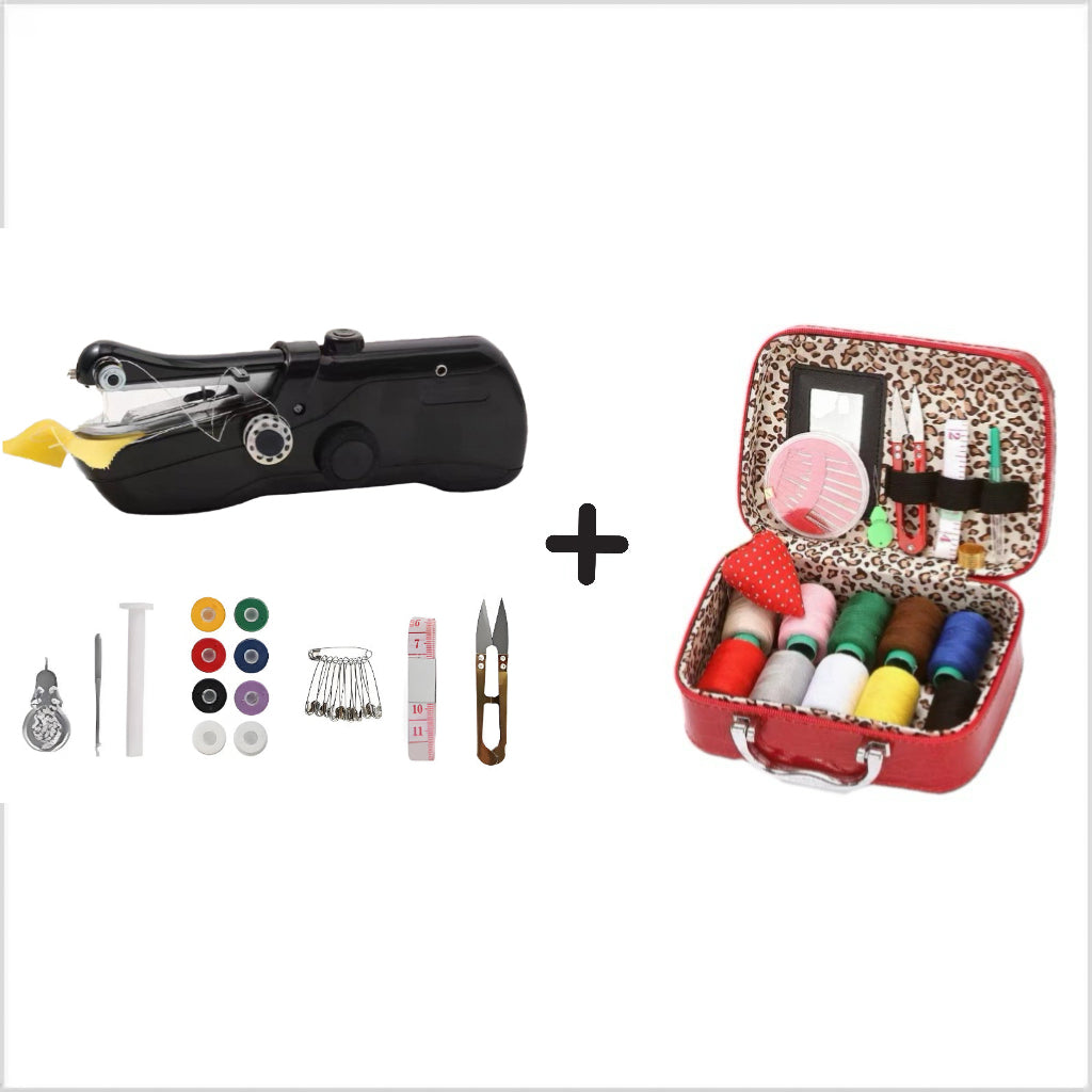 🧵 Mini máquina de coser eléctrica: ligera y portátil. &  ¡Fácil de usar! ✨
