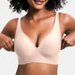 💜💜Soutiens-gorge sans armatures Jelly Wireless pour femmes, confortables et sans coutures, push-up, à décolleté plongeant, parfaits pour tous les jours.