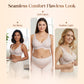 💜💜Soutiens-gorge sans armatures Jelly Wireless pour femmes, confortables et sans coutures, push-up, à décolleté plongeant, parfaits pour tous les jours.
