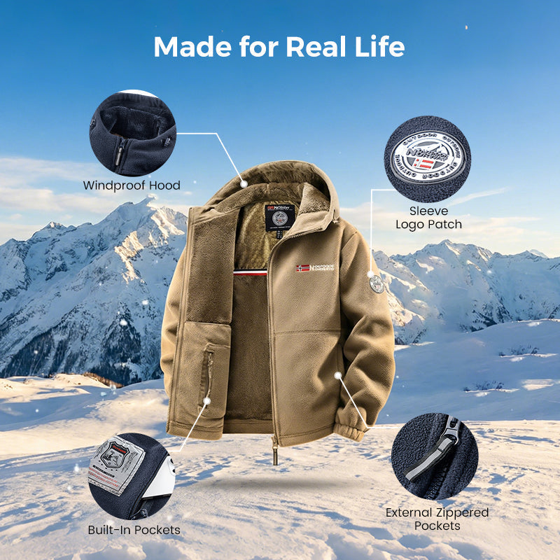 🎁Nuovi arrivi 2026💥Giacca casual unisex con cappuccio, riscaldata e isolante in grafene (con tasche interne), versione migliorata.