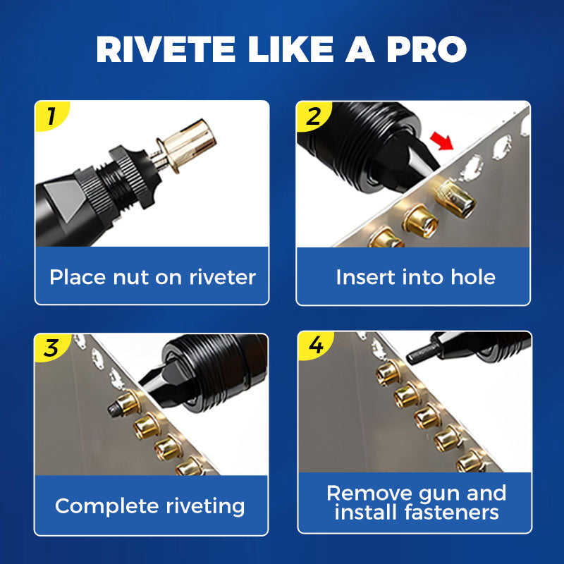 🔥Hot Promotion 49% Off💥Flat Head Threaded Insert Nut Rivet Nuts Set