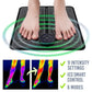 Foot Massager Pad for Pain Plantar Relief, Muscle Relaxation, Foldable Legs & Feet Massager Pad with 8 Modes, 19 Levels