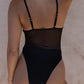 🎁Early Christmas Specials🎁One-Piece Low V Neck Mesh Swimsuit