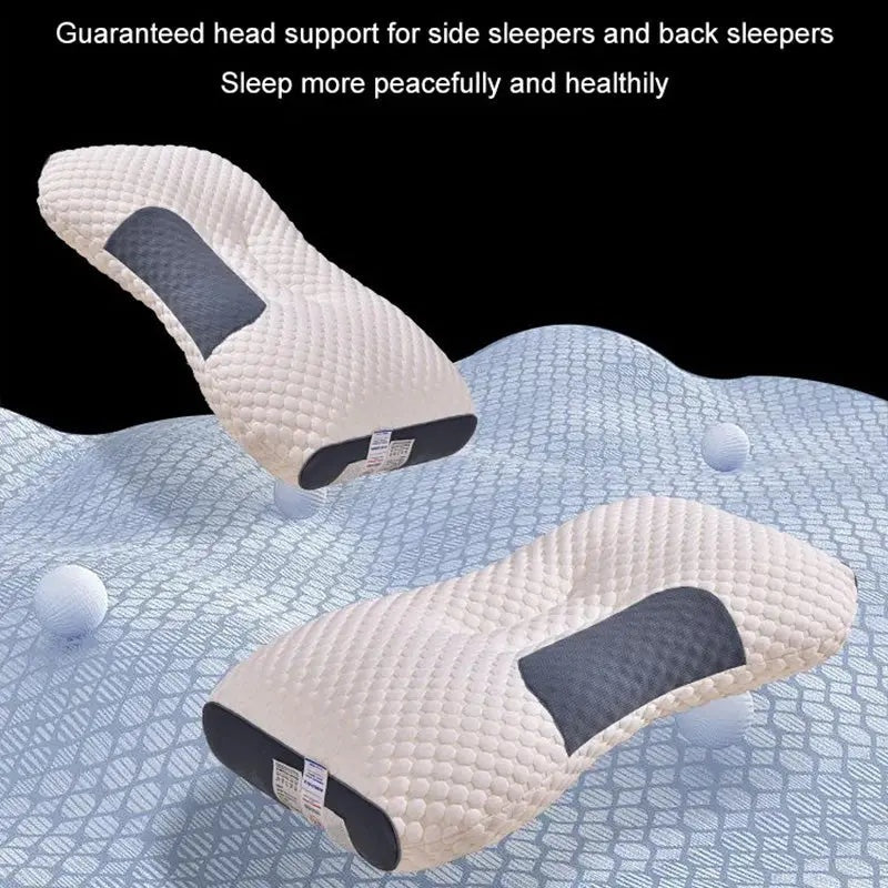 🛏️Antibacterial Neck Support Sleep-Aid Massage Pillow