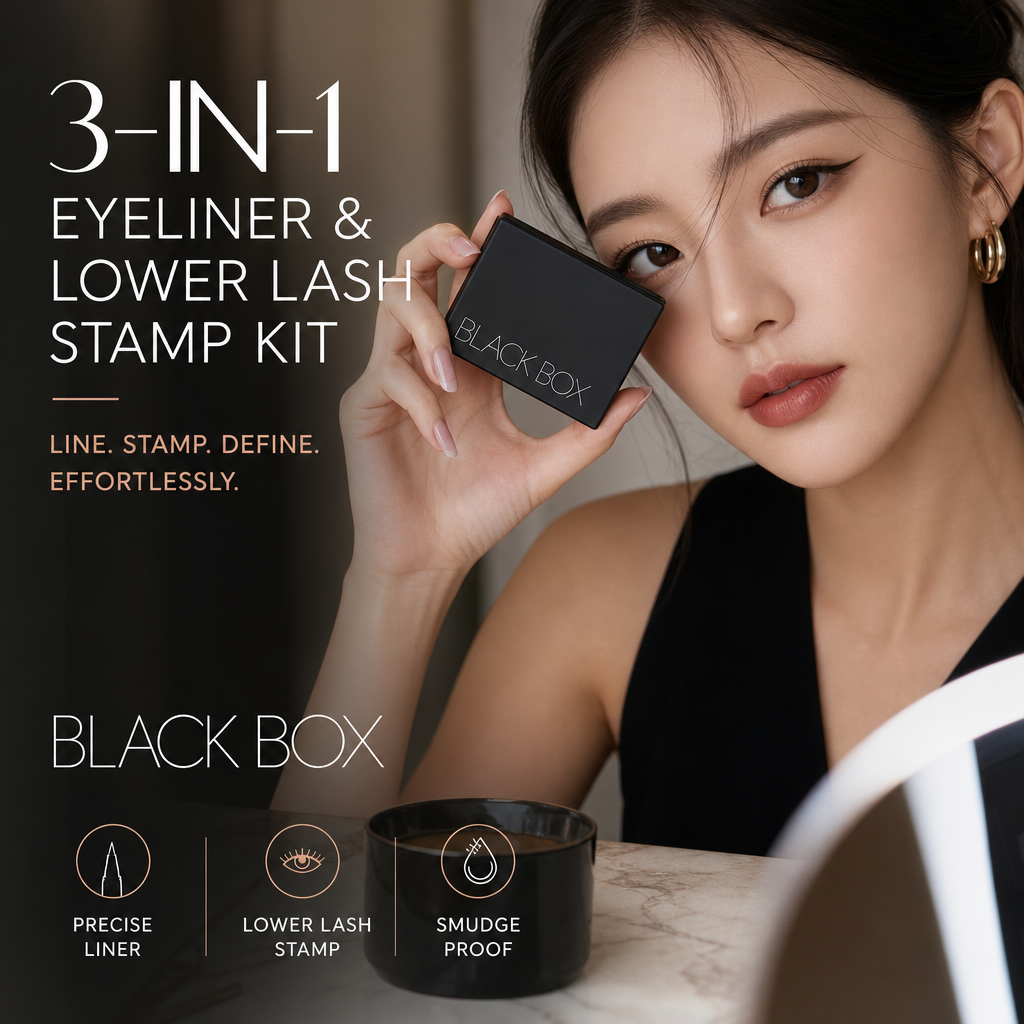 ✨👁️ Ny ankomst 3-i-1 eyeliner i 2026 &  Stempelsett for nedre vippekant – presisjonsspiss, stempelapplikator &  flekkfri – Alt-i-ett for enkel øyesminke 🎨