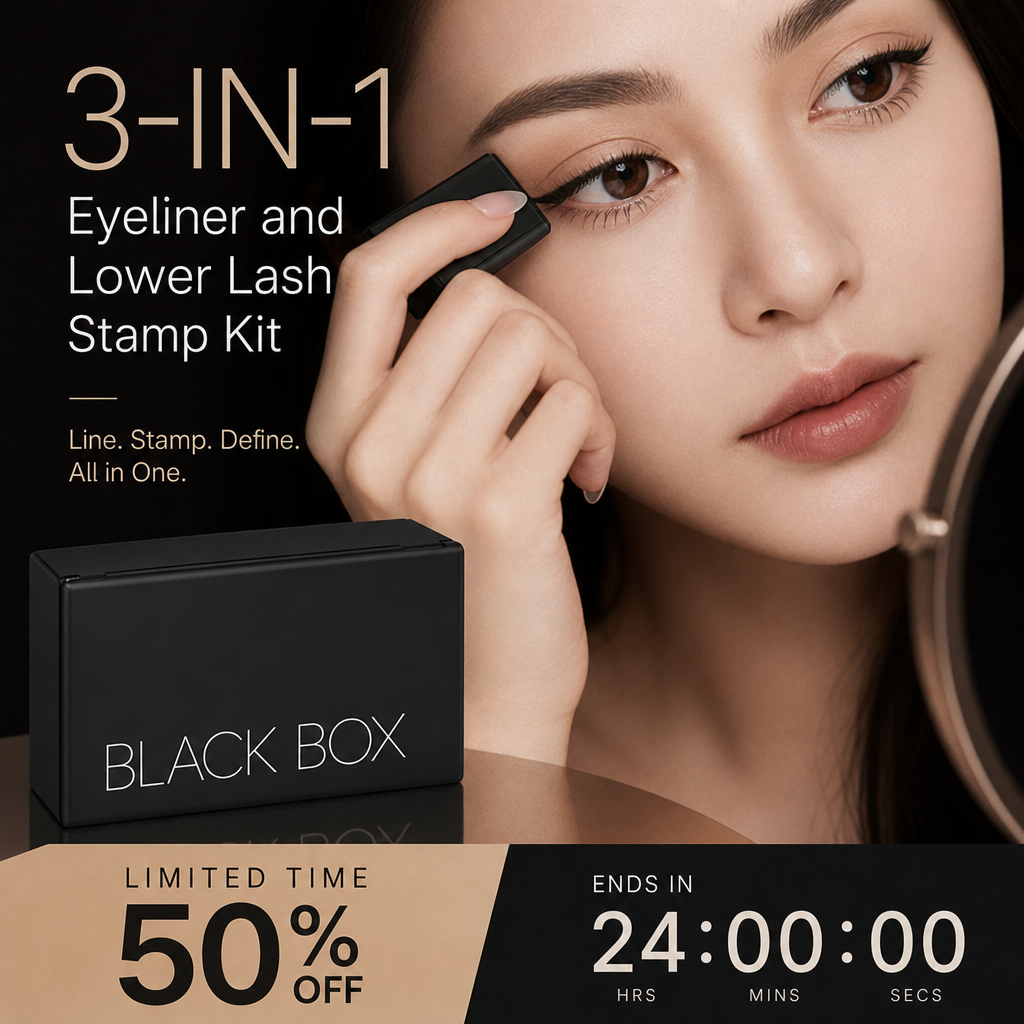 ✨👁️ Ny ankomst 3-i-1 eyeliner i 2026 &  Stempelsett for nedre vippekant – presisjonsspiss, stempelapplikator &  flekkfri – Alt-i-ett for enkel øyesminke 🎨