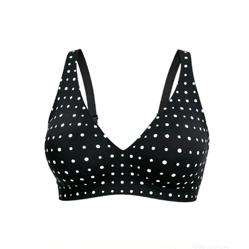 💜💜Soutiens-gorge sans armatures Jelly Wireless pour femmes, confortables et sans coutures, push-up, à décolleté plongeant, parfaits pour tous les jours.