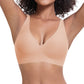 💜💜Soutiens-gorge sans armatures Jelly Wireless pour femmes, confortables et sans coutures, push-up, à décolleté plongeant, parfaits pour tous les jours.