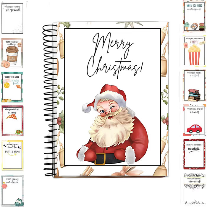 🎅Julegavekorthæfte -🎁DIY spiralbundet julegavekortholderbog