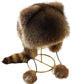 🎁Early Christmas Sale💥Raccoon Tail Fur Parent-Child Plush Hat