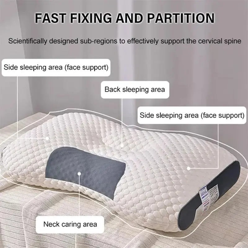 🛏️Antibacterial Neck Support Sleep-Aid Massage Pillow
