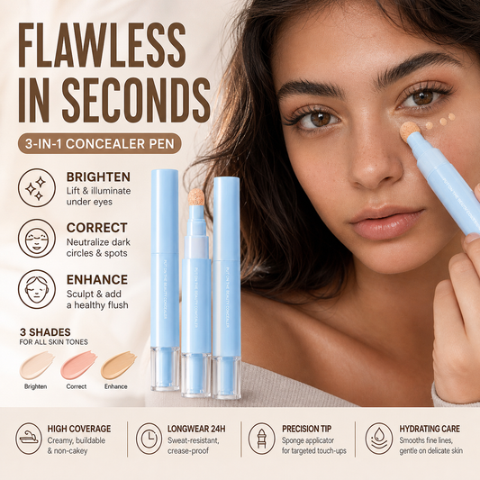 🔥💙Corrector multiusos &  Base de maquillaje y corrector de ojeras -👍Larga duración de 24 horas