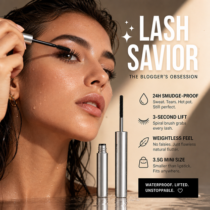👁️ KØB 1 FÅ 1 GRATIS! 💦 Vandfast mascara – Krøller, forlænger håret &  udtværingsfri ✨