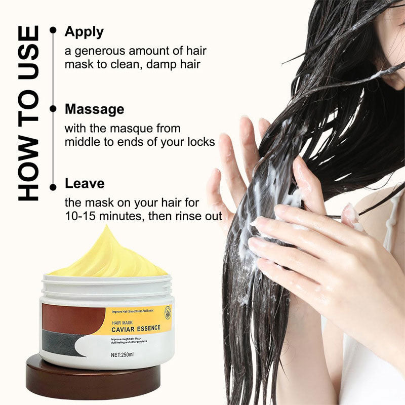 Maschera per capelli con riparazione profonda & Idratazione per capelli secchi