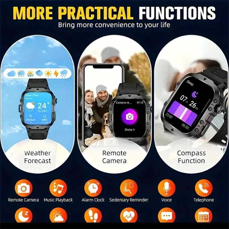 Hot Sale🎁Limited time 80% discount  🔥 Rugged Outdoor Smart Watch - 100+ Sports Modes