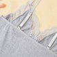 💖HEISSER ABVERKAUF 69% RABATT💖Sexy Nachtkleid für Damen mit Spitzenbesatz, Schlitz und Schleifenverzierung