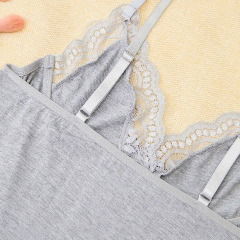 💖HEISSER ABVERKAUF 69% RABATT💖Sexy Nachtkleid für Damen mit Spitzenbesatz, Schlitz und Schleifenverzierung