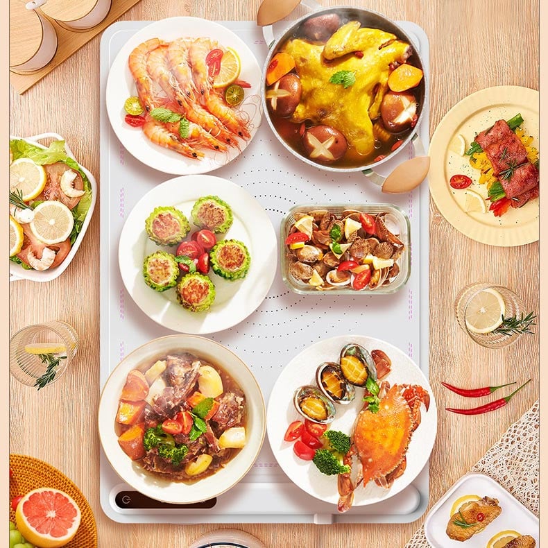 🎁Early Christmas Sale 80% off🎄Adjustable WarmingTray ABC NEWS TOP RATED KITCHEN INNOVATION