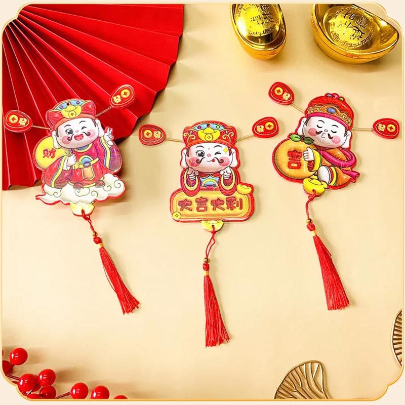 ✨Good fortune in the new year✨Cute God of Wealth Fridge Magnet