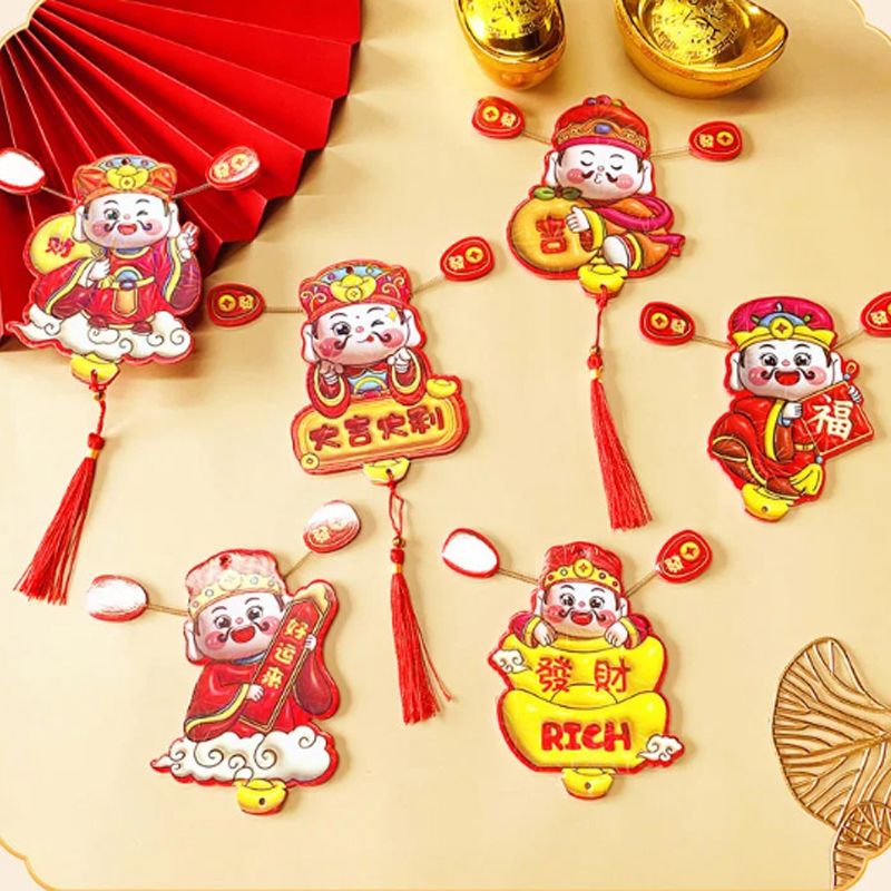 ✨Good fortune in the new year✨Cute God of Wealth Fridge Magnet