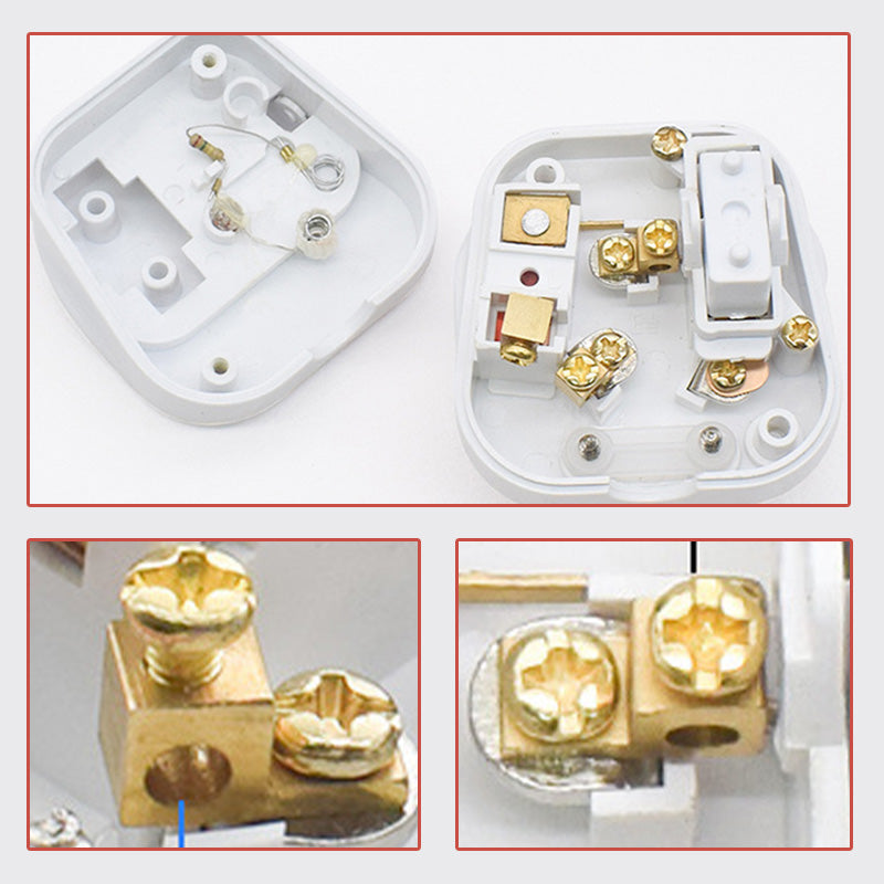 AU 3 Pin 250V AC Plug with Switch and Safety Fuse