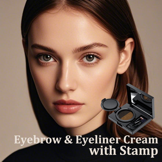 🔥Christmas sales🎁🎄Eyebrow & Eyeliner Cream with Stamp