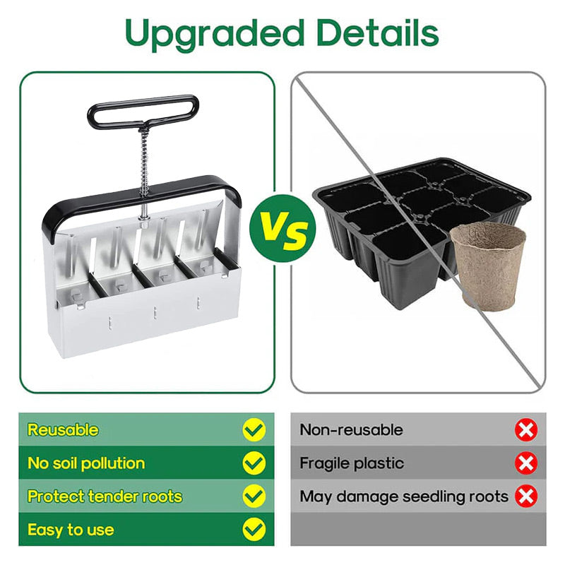 🔥Hot Sale🔥Manual Cell Soil Block Maker（50% OFF）