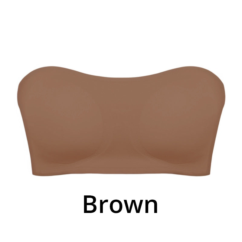 💜LAST DAY - BUY 1 GET 1 FREE💜Women's Non-Slip Strapless Wireless Bra with Crossover Side Closure