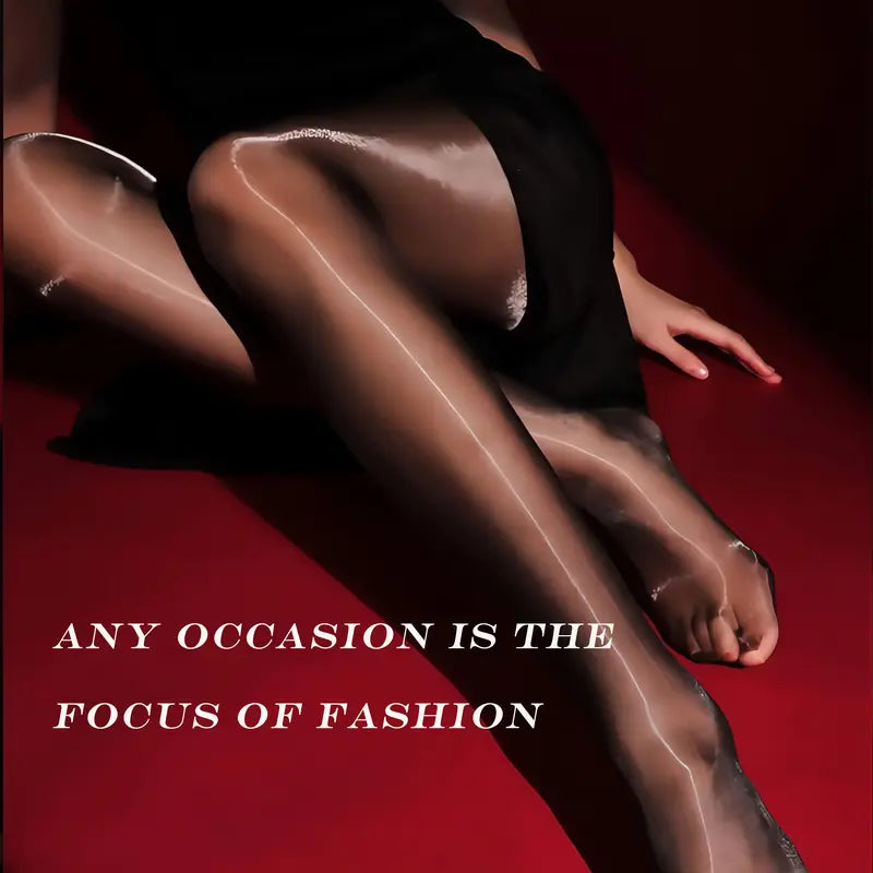 🏆Collants transparents brillants taille haute pour femmes - Transparents &  Confortable 👑✨