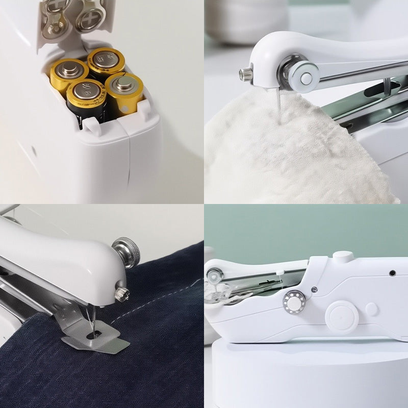 🧵 Mini máquina de coser eléctrica: ligera y portátil. &  ¡Fácil de usar! ✨