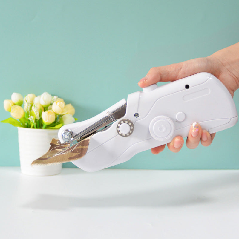 🧵 Mini máquina de coser eléctrica: ligera y portátil. &  ¡Fácil de usar! ✨
