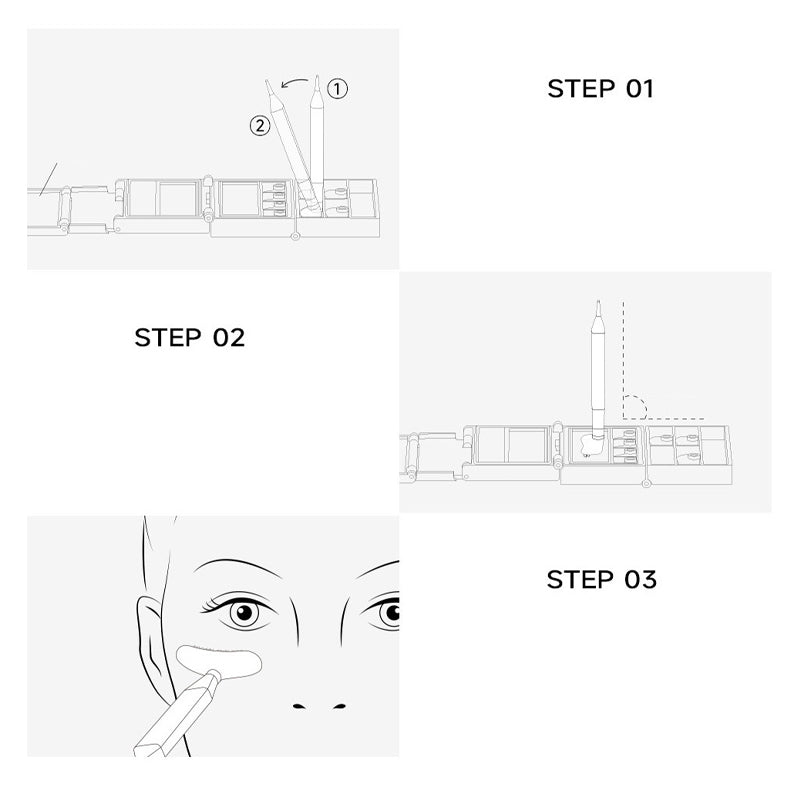 ✨👁️ Ny ankomst 3-i-1 eyeliner i 2026 &  Stempelsett for nedre vippekant – presisjonsspiss, stempelapplikator &  flekkfri – Alt-i-ett for enkel øyesminke 🎨