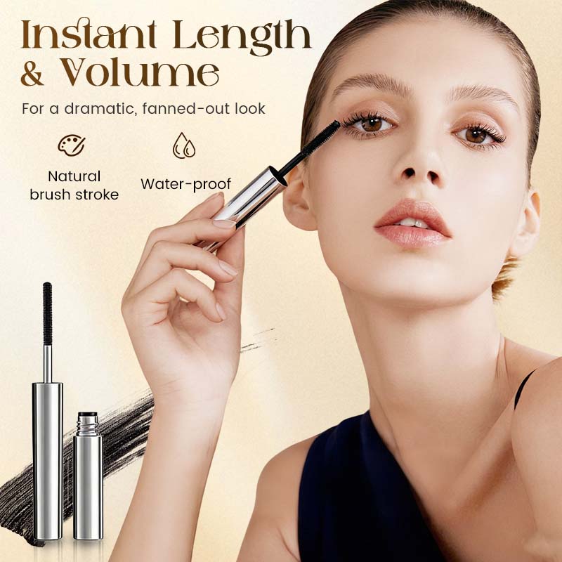 👁️ KØB 1 FÅ 1 GRATIS! 💦 Vandfast mascara – Krøller, forlænger håret &  udtværingsfri ✨