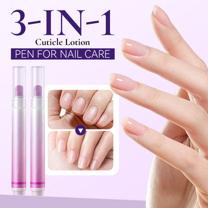 💅 ACHETEZ-EN 2, OBTENEZ-EN 1 GRATUIT ! ✨ Stylo lotion pour cuticules 3 en 1 – Nourrit et revitalise &  protège – Idéal pour des ongles sains &  cuticules à tout moment 🌸