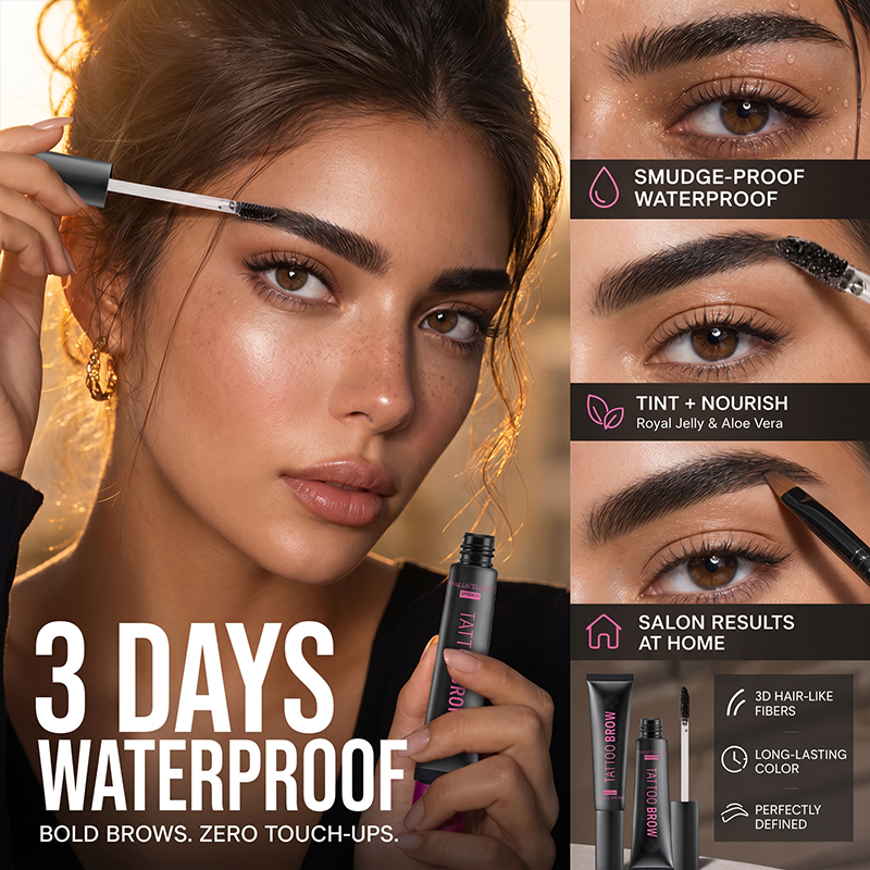 🎁 Special offer: Buy 1, get 1 free! 💄 Long-lasting, waterproof eyebrow ge