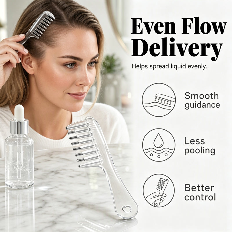 📢📢Sconto del 50%!!⏰ Pettine applicatore per cuoio capelluto, strumento per capelli