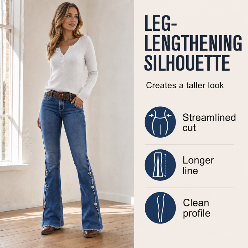 👖Women High Waisted Distressed Flare Jeans