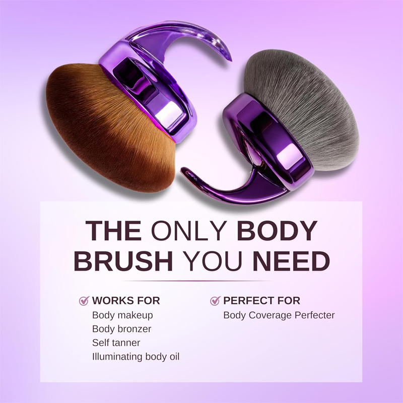 Brocha de maquillaje corporal sin rayas