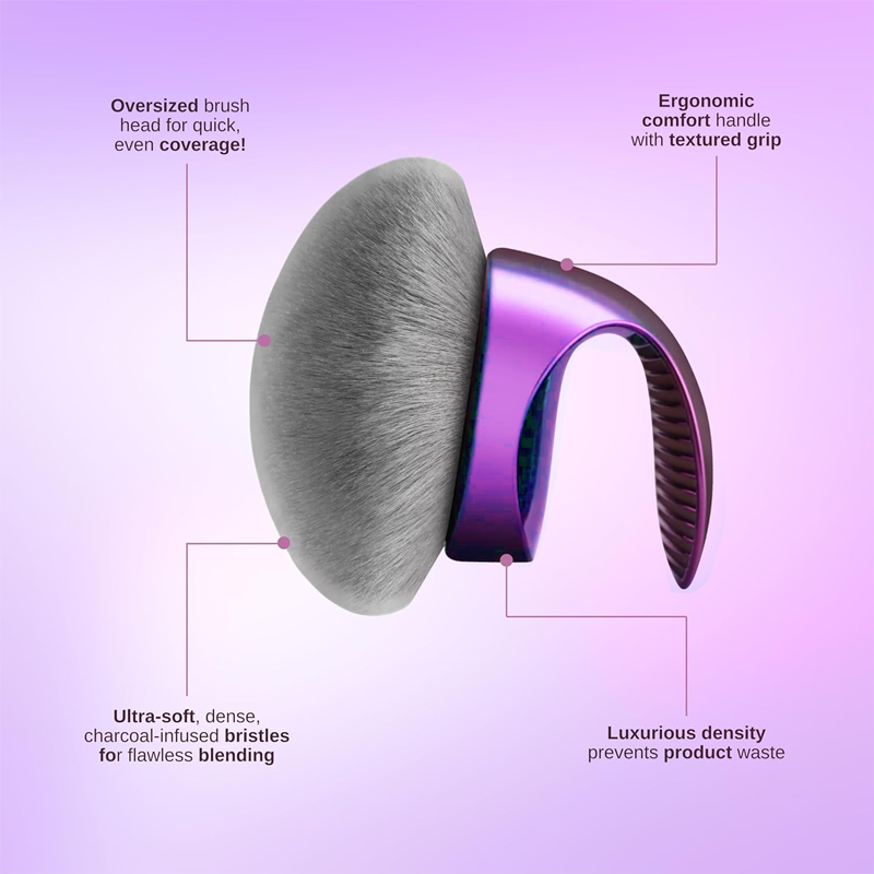 Brocha de maquillaje corporal sin rayas