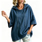✨Women's Relaxed Hooded Denim Pullover
